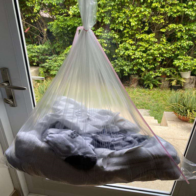 کیسه لباس شویی محلول در آب - 28 x 39, 0.80 میلی لیتر، شفاف